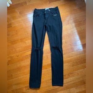 Just Blue Black Distressed Jeans